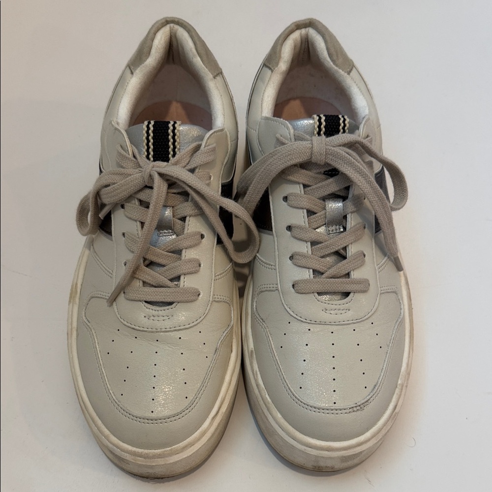 ShuShop Satine Platform Metallic Sneaker Size 8.5